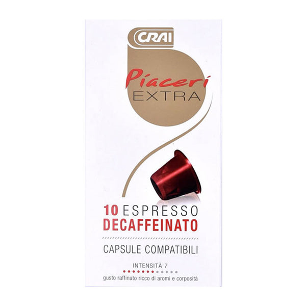 CAFFE' DECAFFEINATO ESPRESSO IN CAPSULE PIACERI ITALIANI